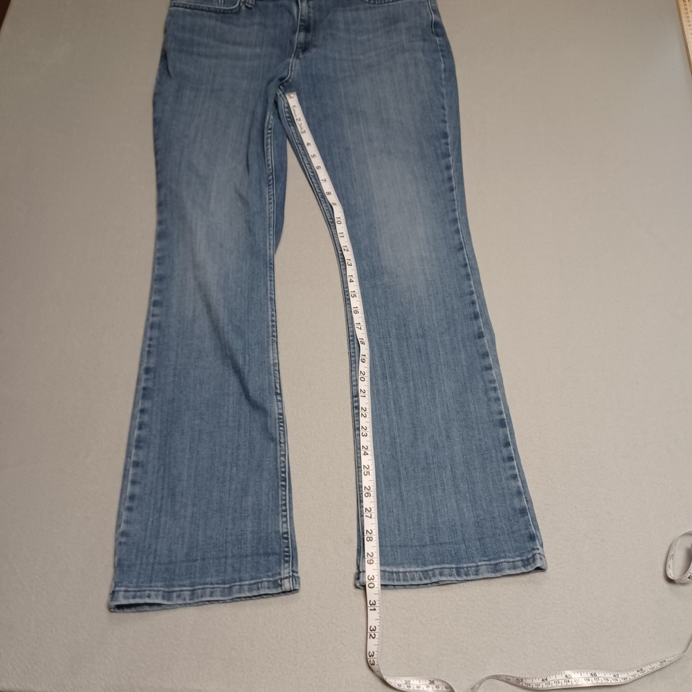 Lee Jeans Womens 14M Blue Regular Fit Bootcut Mid Rise Stretch Denim 103522567 - Picture 5 of 13